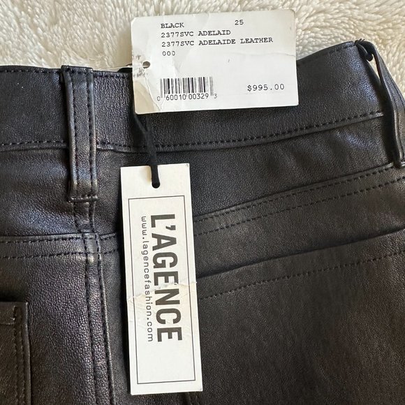 L'AGENCE Pants & Jumpsuits Lagence Adelaide Skinny Black Leather